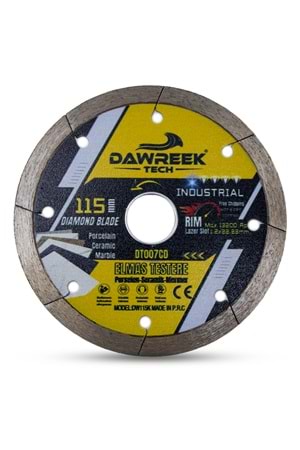 115mm Endüstriyel İnce Segmentli Turbo Elmas Testere (Porselen-Seramik-Mermer)