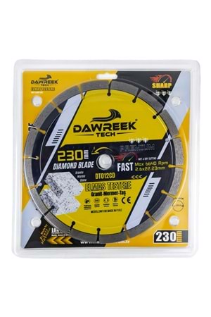 230mm Premium Segmentli Turbo Elmas Testere (Granit-Mermer-Taş)