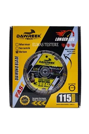 115mm Premium Segmentli Elmas Testere (Beton-Duvar-Tuğla)