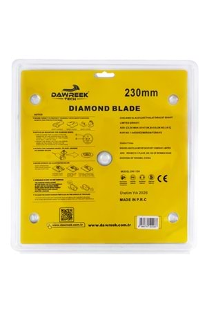 230mm Premium Segmentli Elmas Testere Beton (Beton-Duvar-Tuğla)