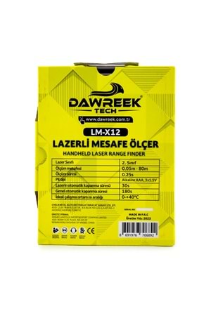 Mesafe Ölçer H01 YELLOW